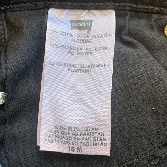 LEVI’S 512 Skinny Perfectly Slimming Black Jeans Silver Tab Size‎ 10 M - Picture 9 of 9